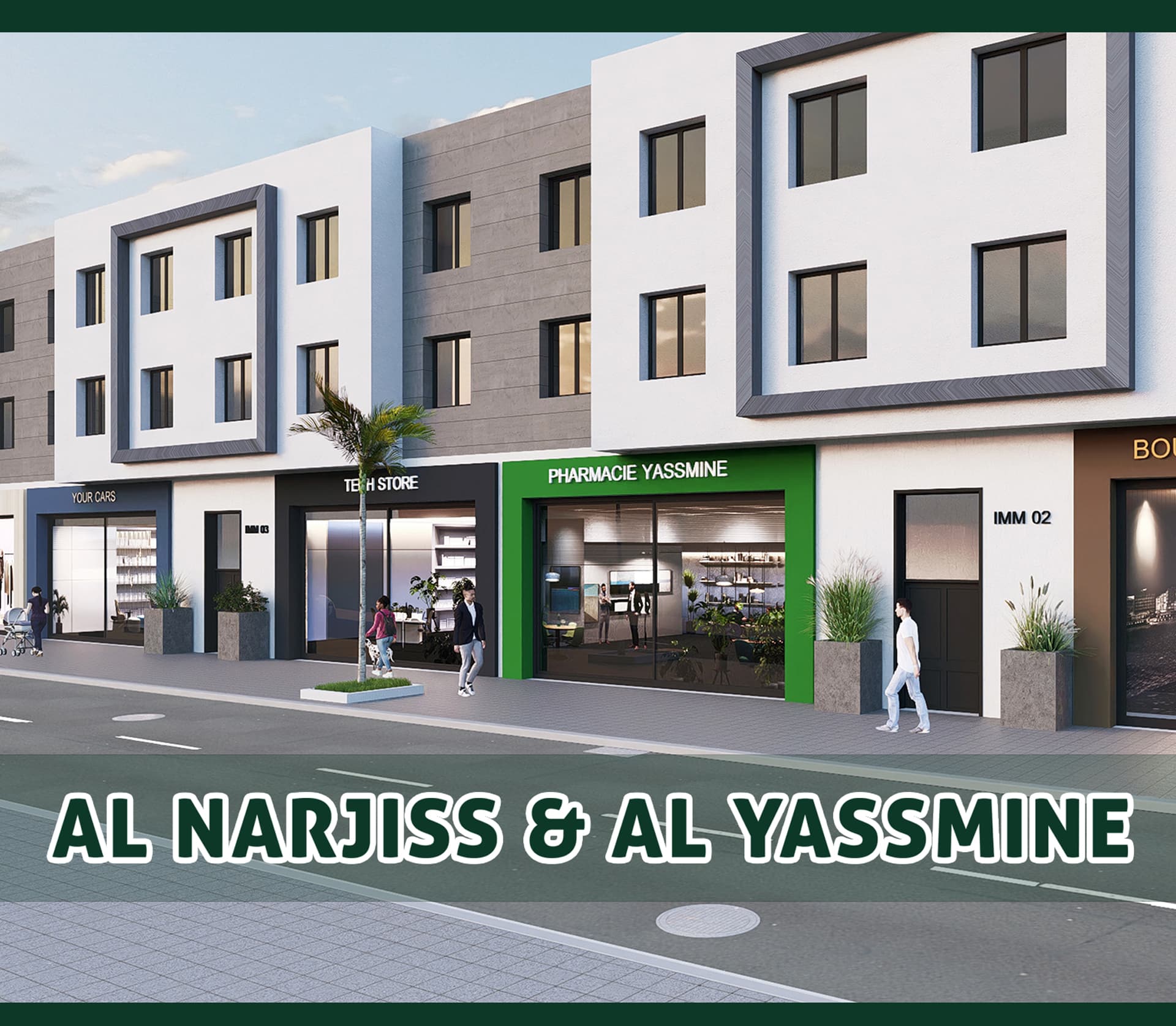 Logements Urbains Modernes et Espaces Commerciaux